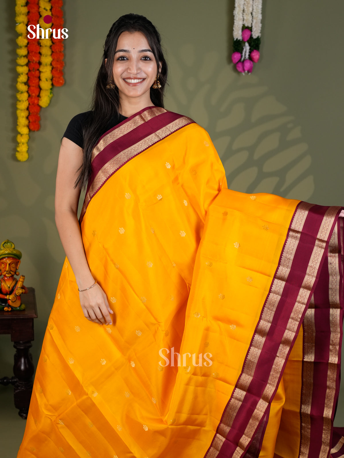 EAS28112 - Kanchipuram-halfpure - Saree - Shop on Shrus.com