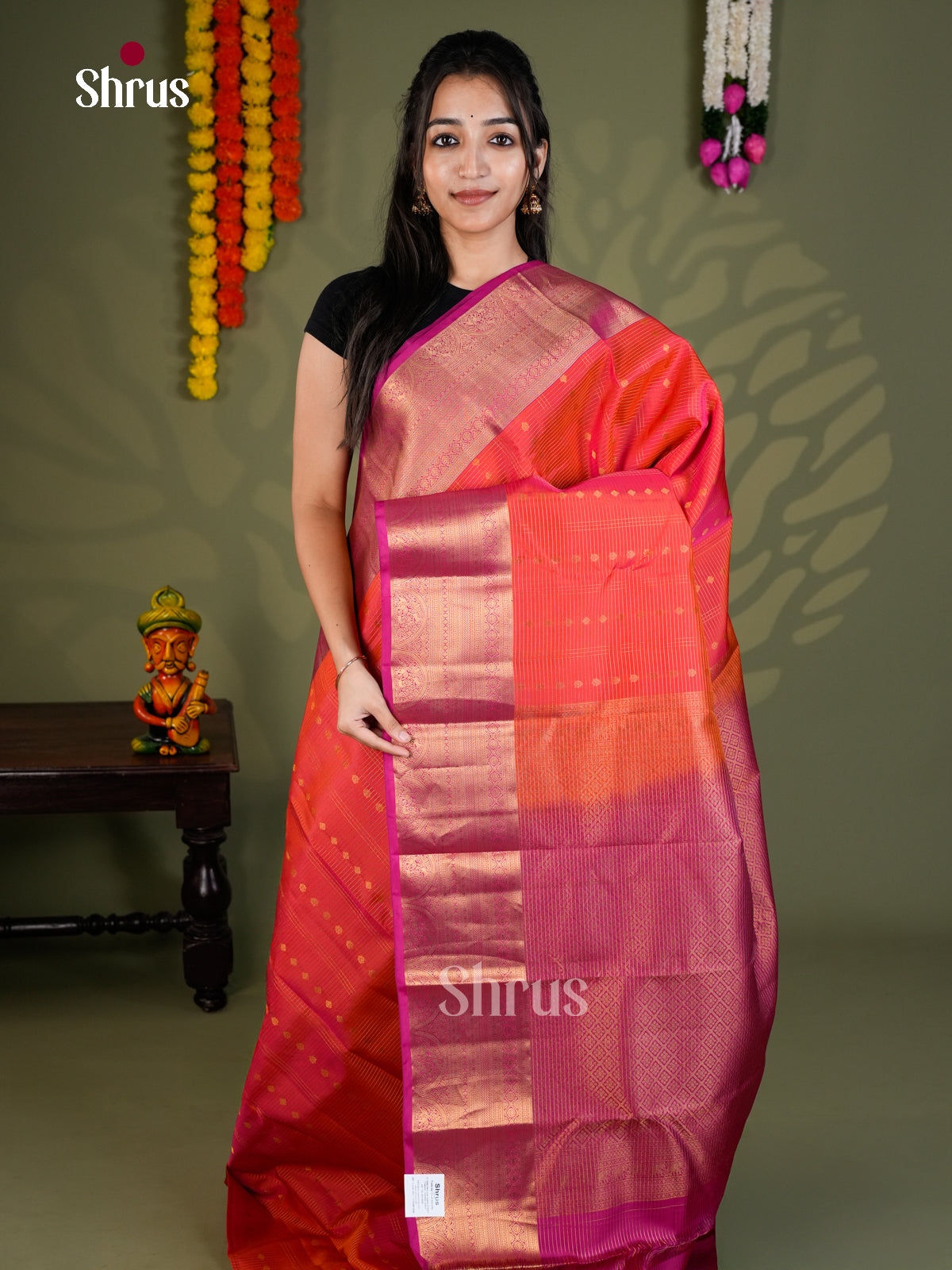 EAS28121 - Kanchipuram-halfpure - Saree - Shop on Shrus.com