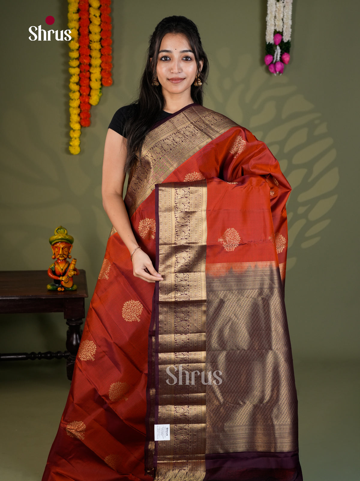 EAS28134 - Kanchipuram-halfpure - Saree - Shop on Shrus.com
