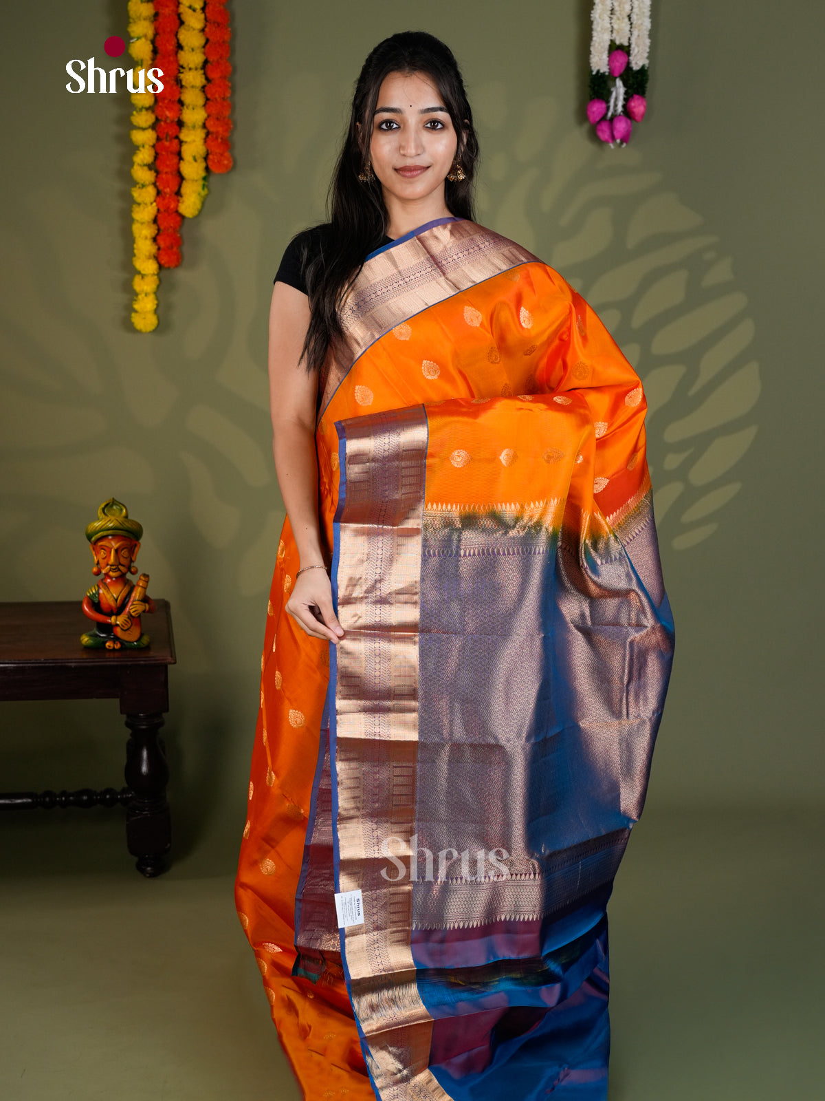 EAS28140 - Kanchipuram-halfpure - Saree - Shop on Shrus.com