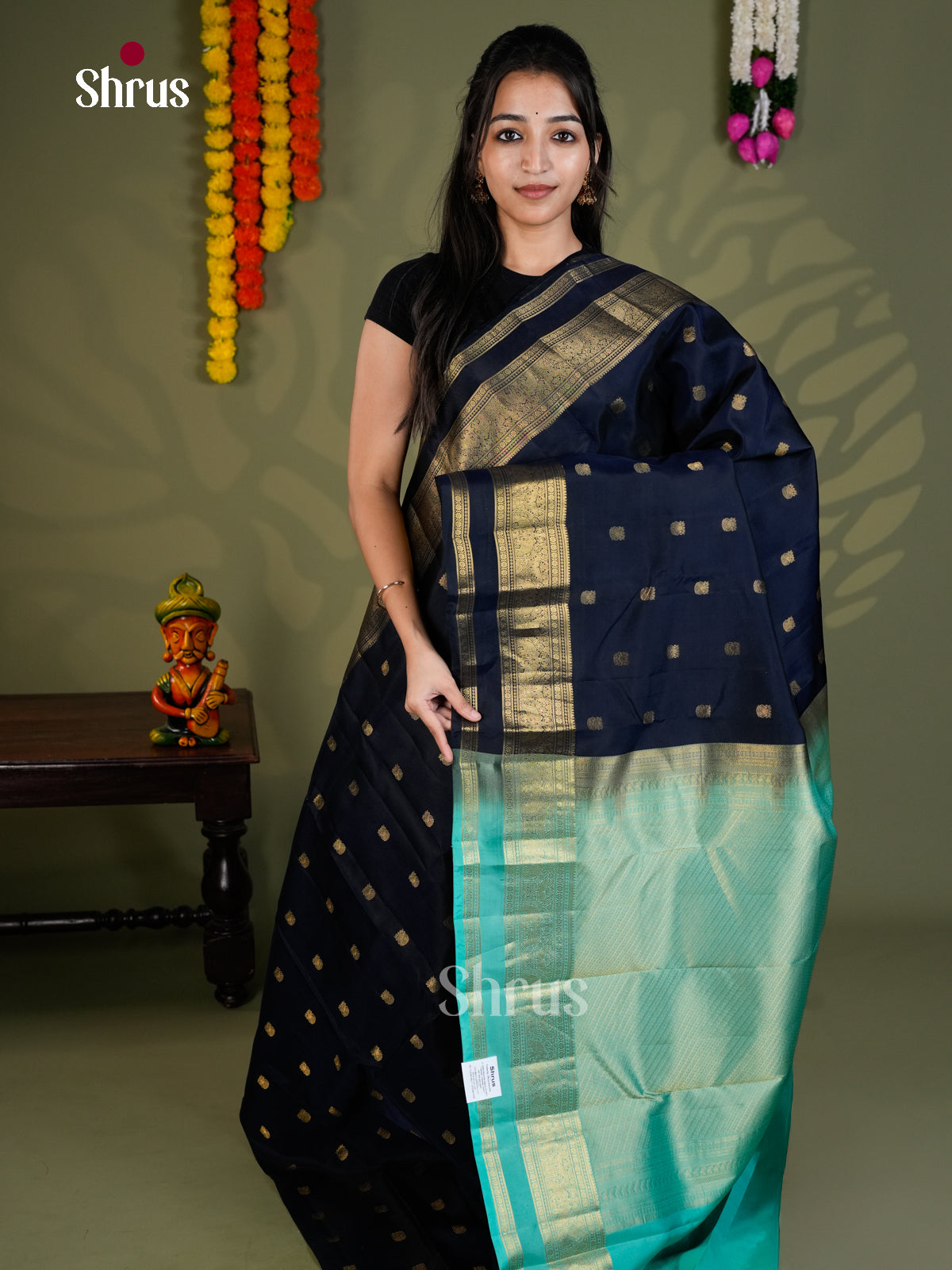 EAS28144 - Kanchipuram-halfpure - Saree - Shop on Shrus.com