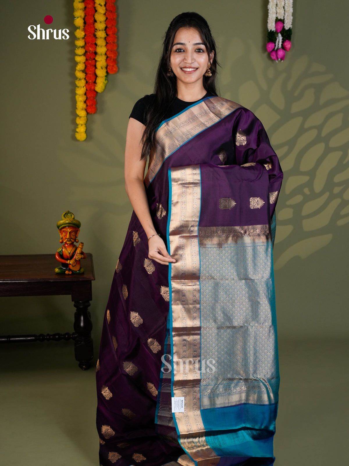 EAS28147 - Kanchipuram-halfpure - Saree - Shop on Shrus.com