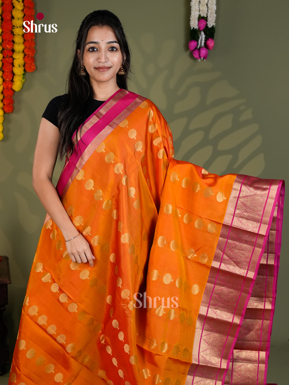 EAS28174 - Kanchipuram-halfpure - Saree