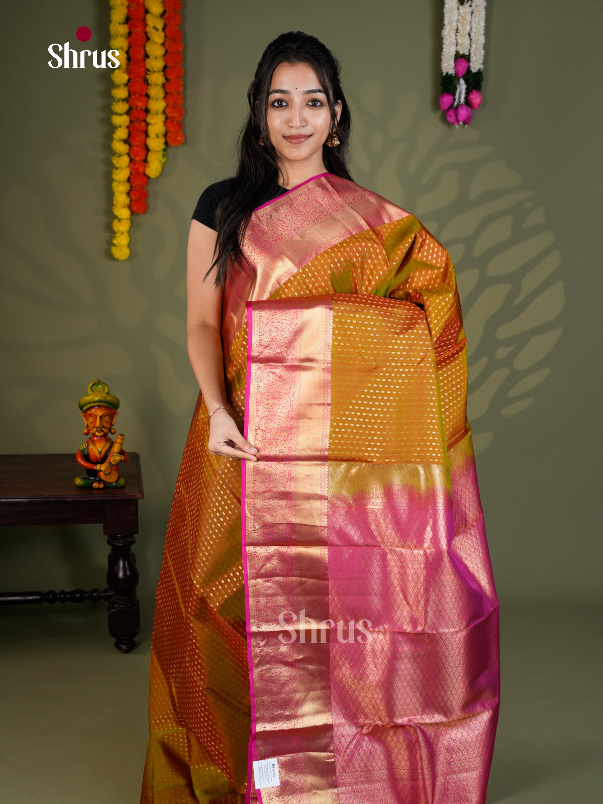 EAS28177 - Kanchipuram-halfpure - Saree - Shop on Shrus.com