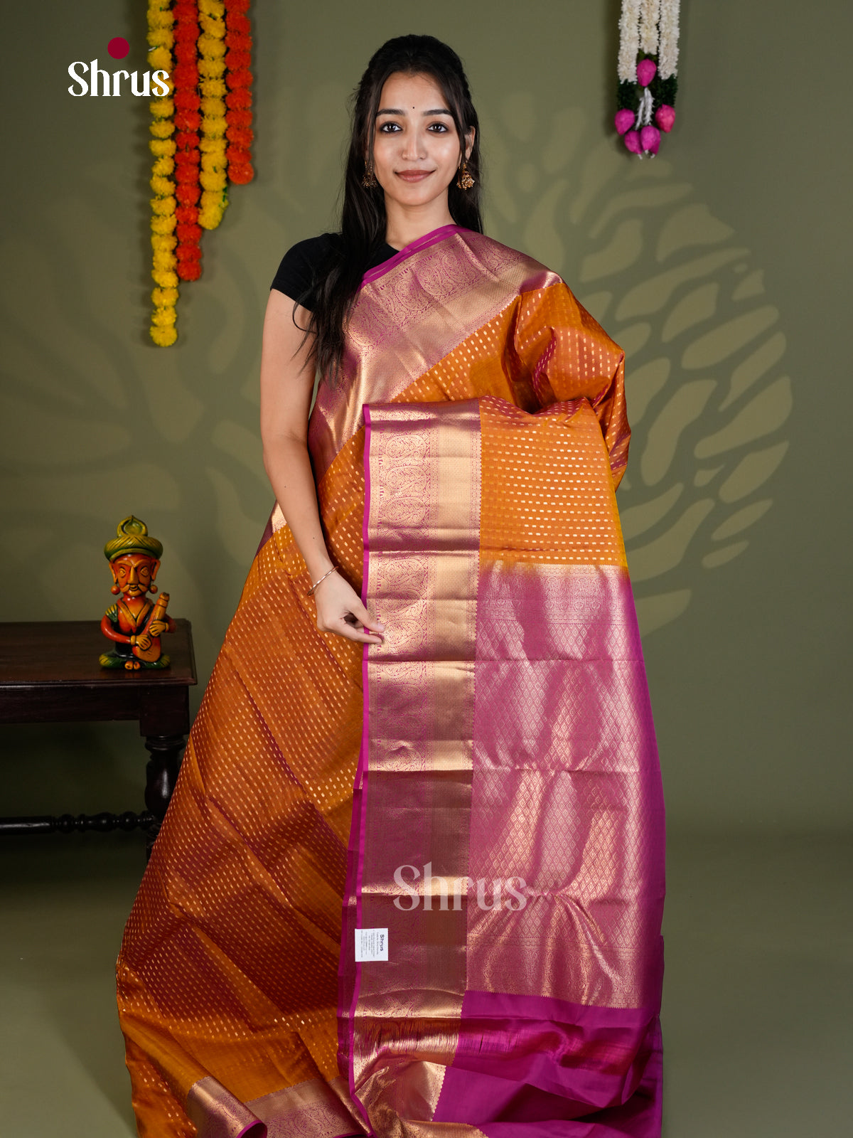 EAS28179 - Kanchipuram-halfpure - Saree - Shop on Shrus.com