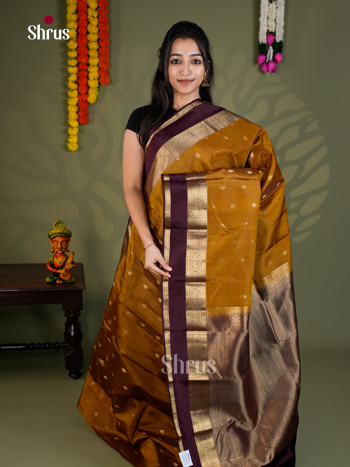 EAS28183 - Kanchipuram-halfpure - Saree - Shop on Shrus.com