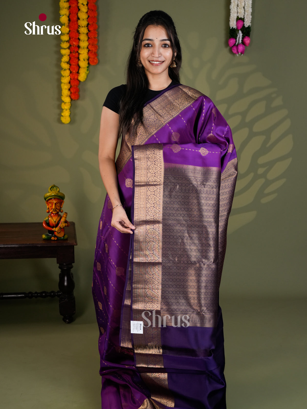EAS28184 - Kanchipuram-halfpure - Saree - Shop on Shrus.com