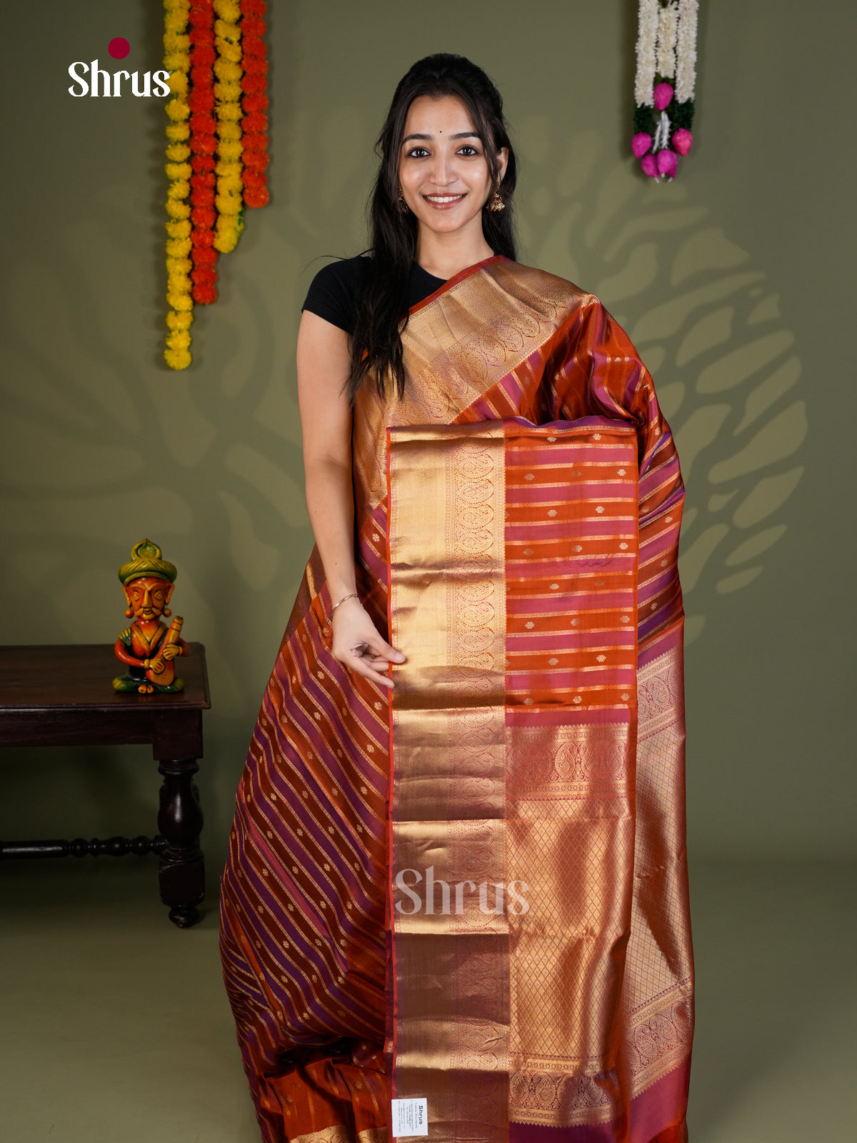 EAS28199 - Kanchipuram-halfpure - Saree - Shop on Shrus.com