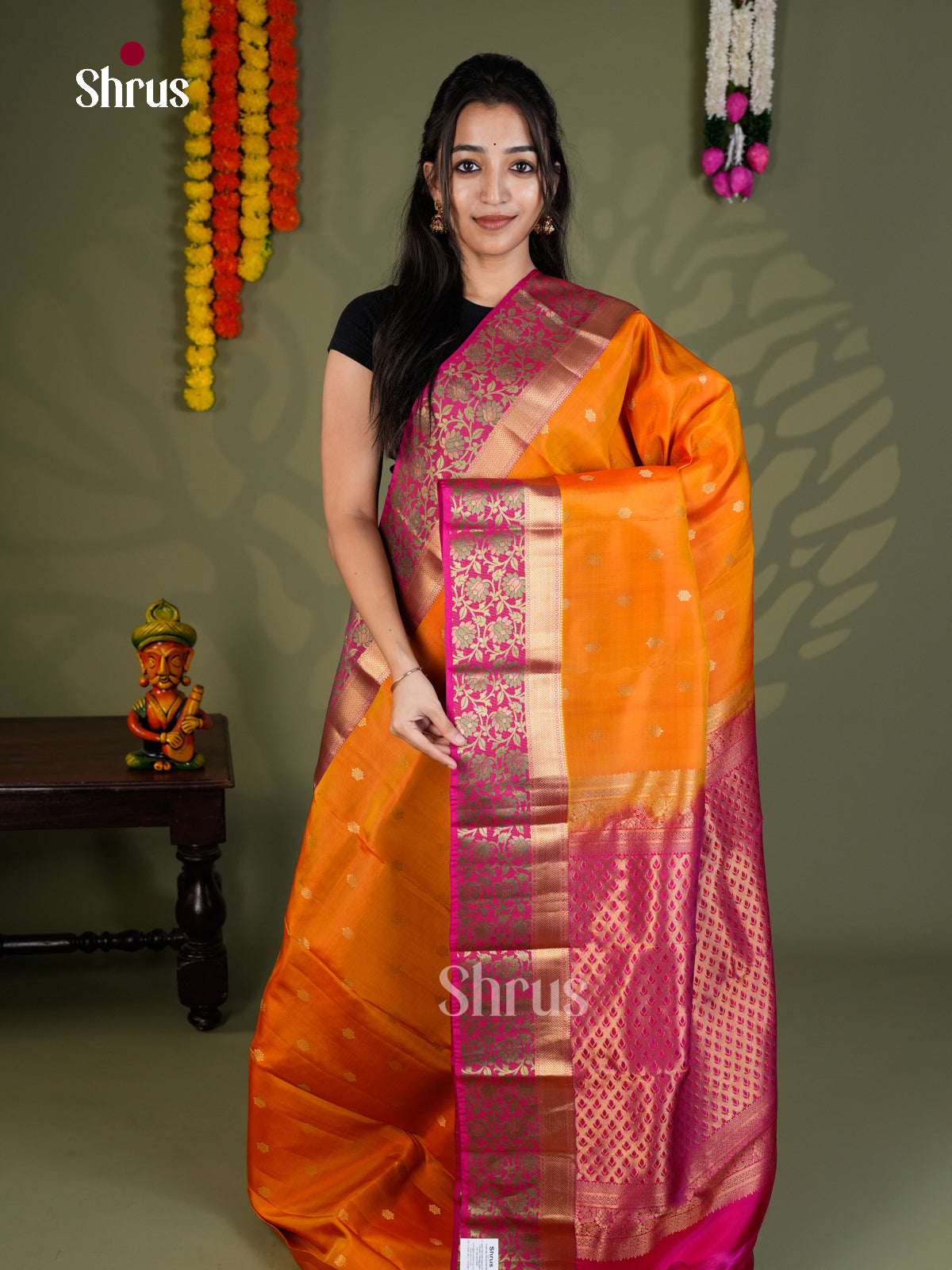 EAS28203 - Kanchipuram-halfpure - Saree - Shop on Shrus.com