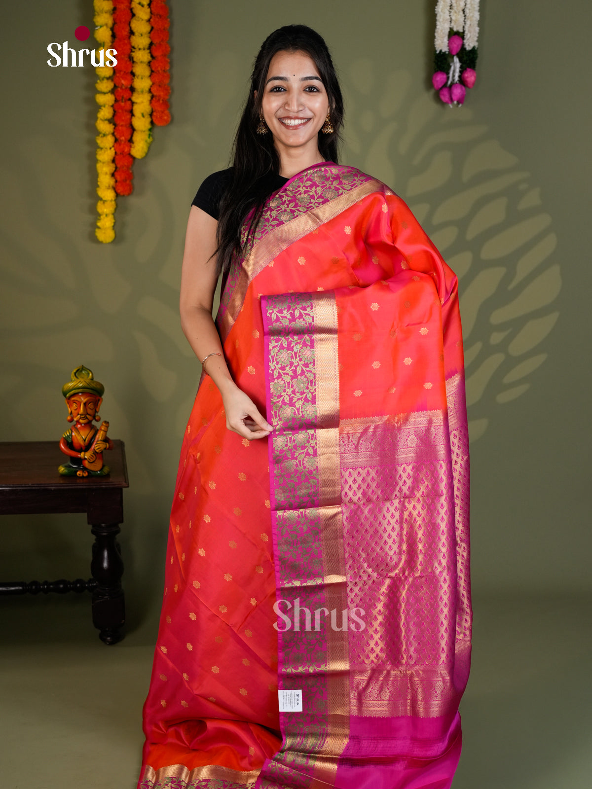 EAS28205 - Kanchipuram-halfpure - Saree - Shop on Shrus.com