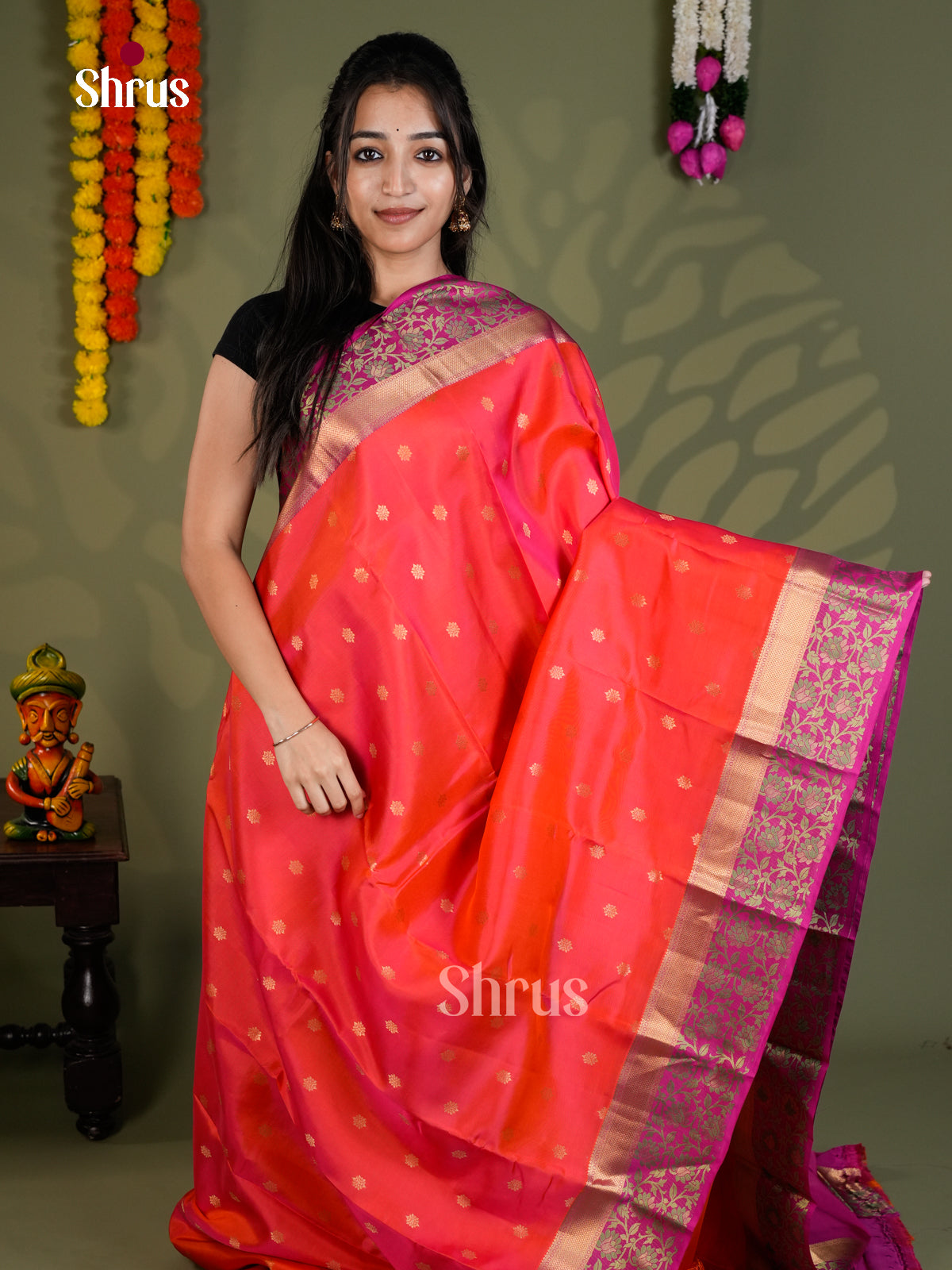 EAS28205 - Kanchipuram-halfpure - Saree - Shop on Shrus.com