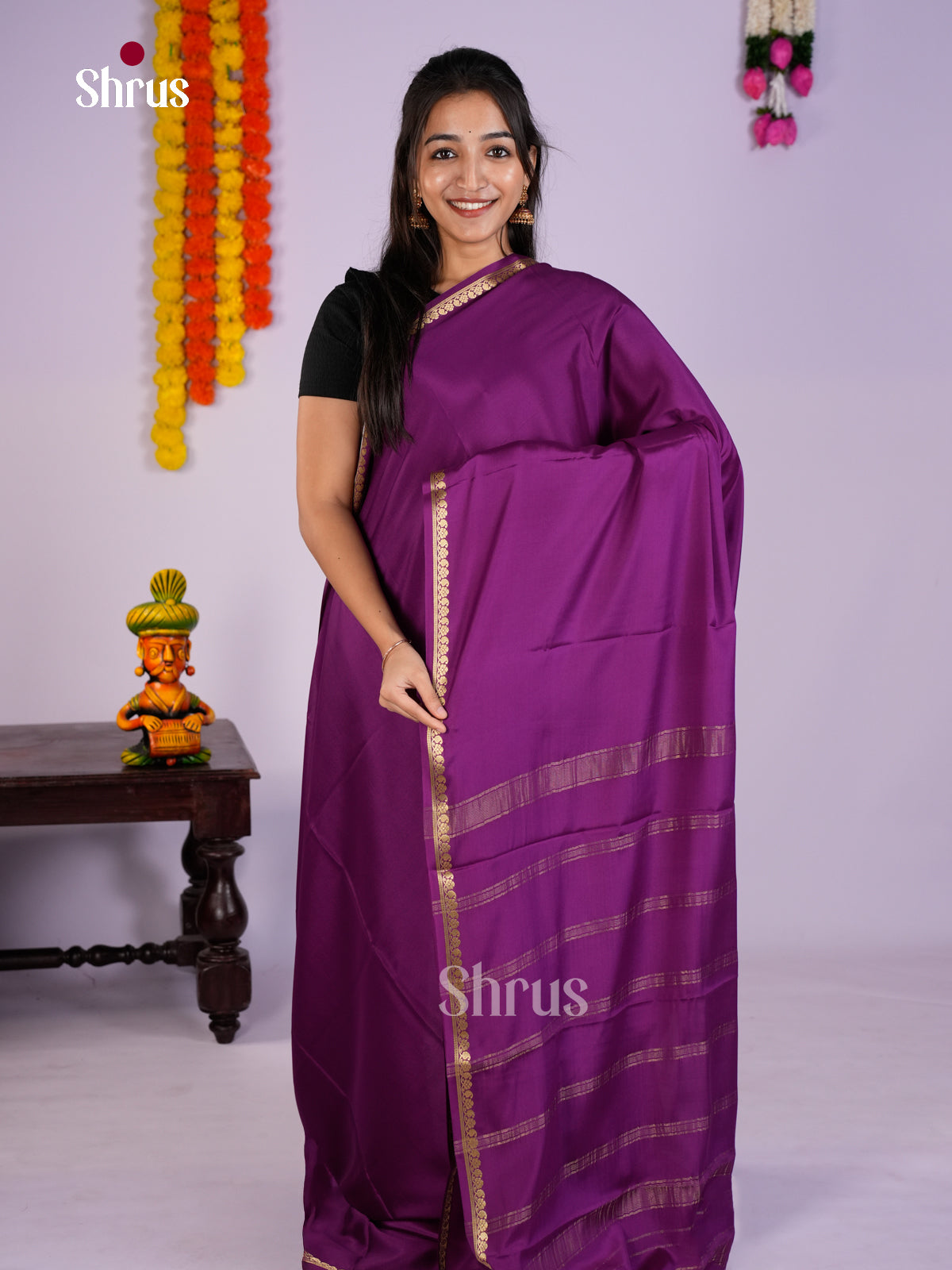 EAS28225 - Mysore Silk - Saree - Shop on Shrus.com
