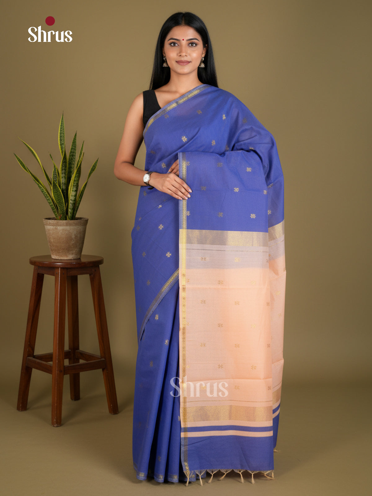 EAS29071 - Semi Maheshwari - Saree - Shop on Shrus.com