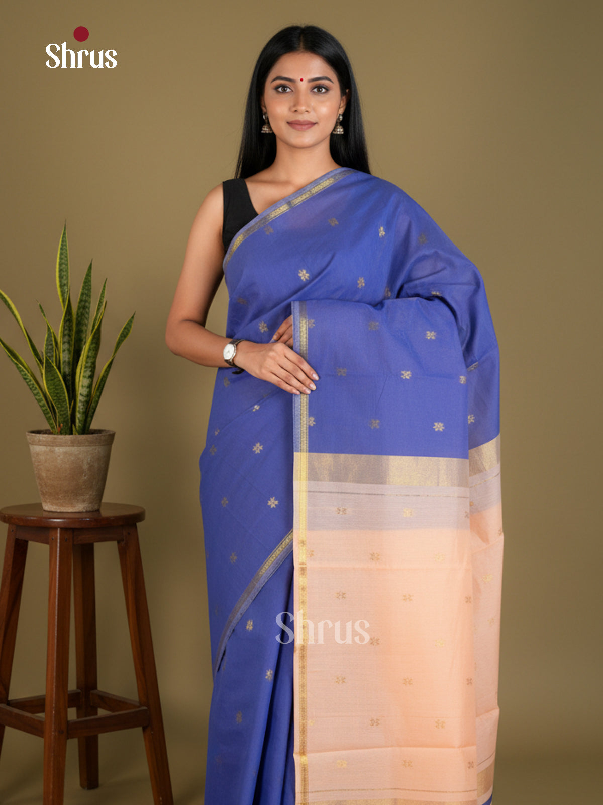 EAS29071 - Semi Maheshwari - Saree - Shop on Shrus.com