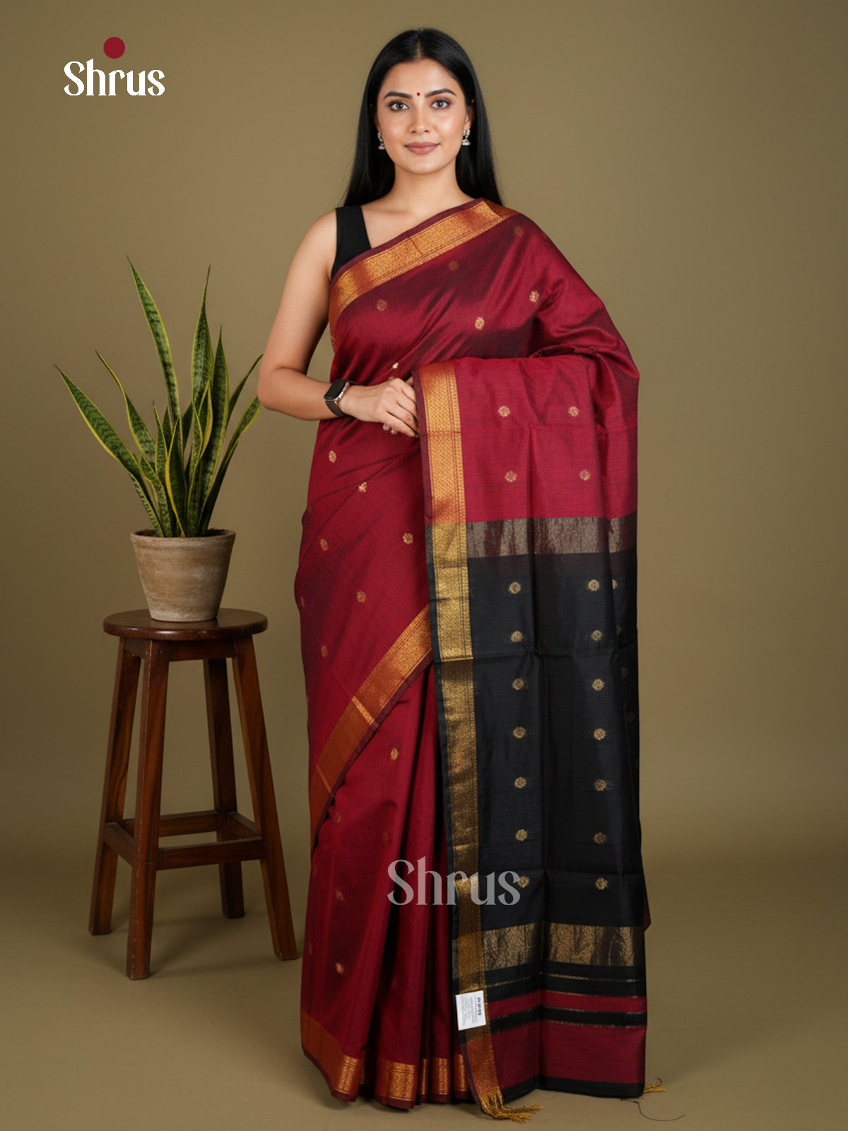 EAS29080 - Semi Maheshwari - Saree - Shop on Shrus.com