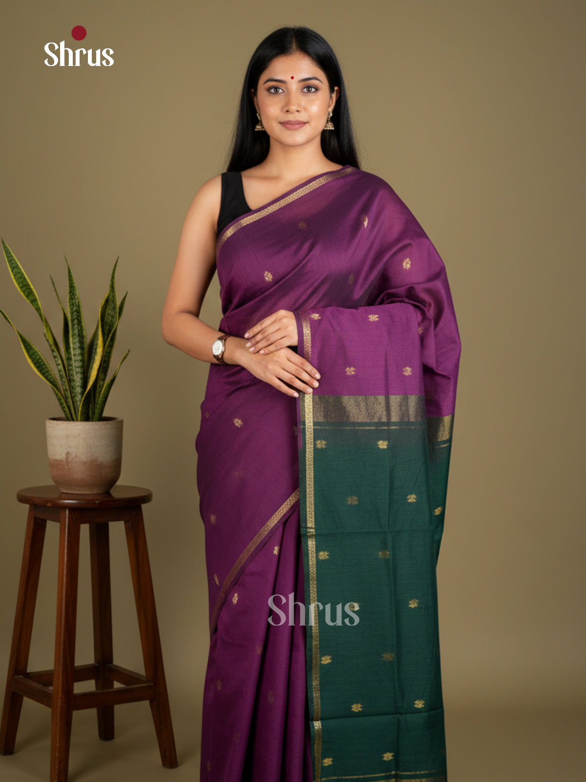 EAS29087 - Semi Maheshwari - Saree - Shop on Shrus.com