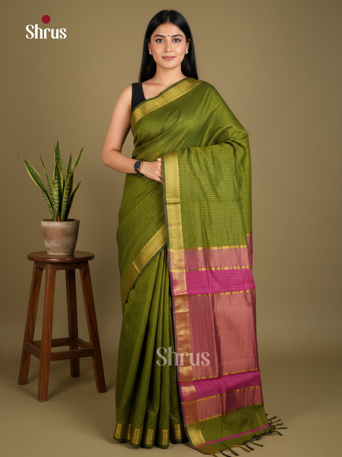 EAS29091 - Semi Maheshwari - Saree - Shop on Shrus.com