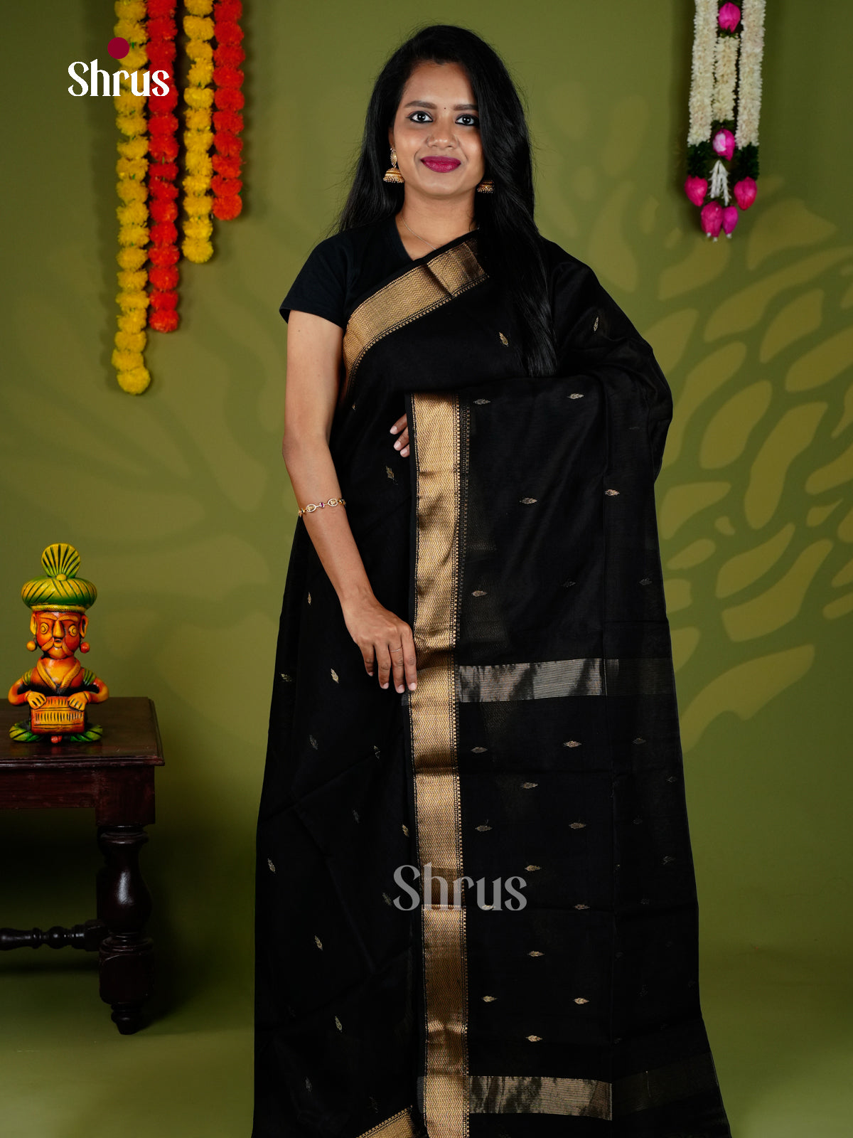 EAS30023 - Maheshwari silkcotton - Saree - Shop on Shrus.com