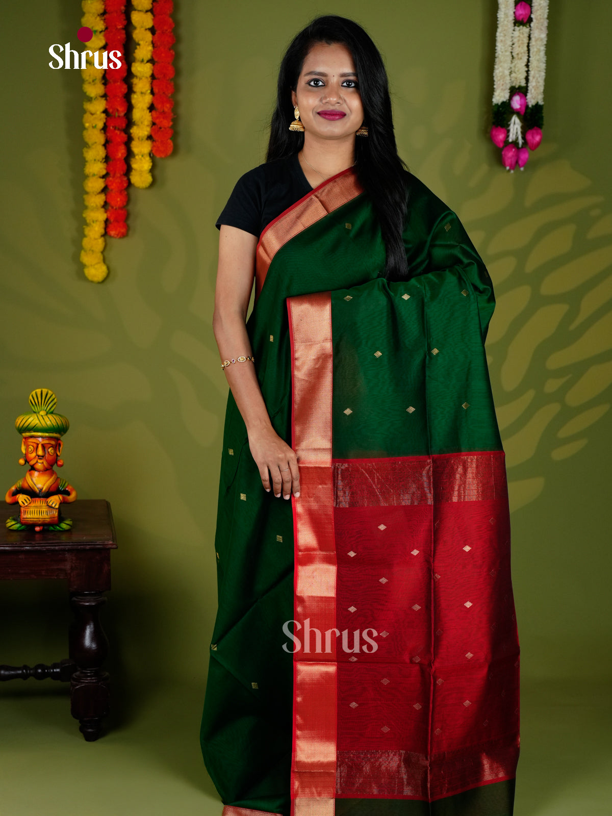 EAS30035 - Maheshwari silkcotton - Saree - Shop on Shrus.com