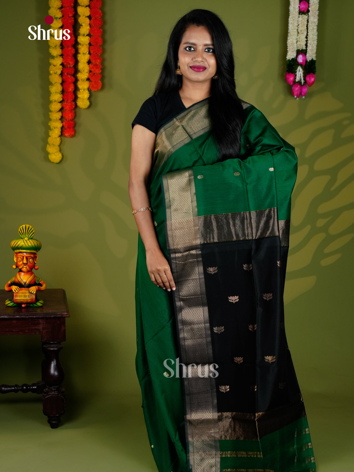 EAS30141 - Maheshwari silkcotton - Saree - Shop on Shrus.com