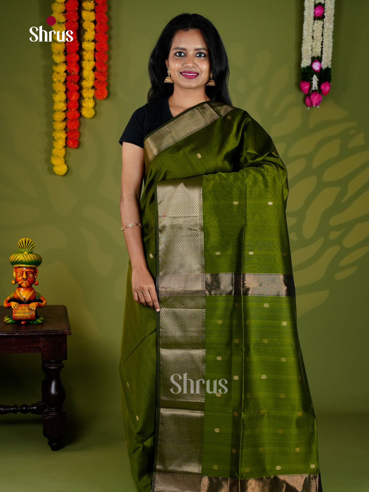 EAS30162 - Maheshwari silkcotton - Saree - Shop on Shrus.com