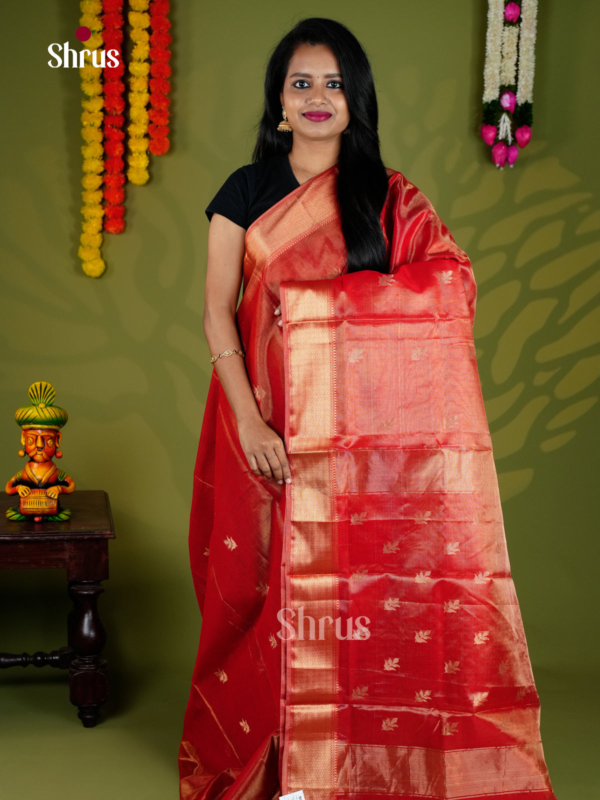 EAS30209 - Maheshwari silkcotton - Saree - Shop on Shrus.com