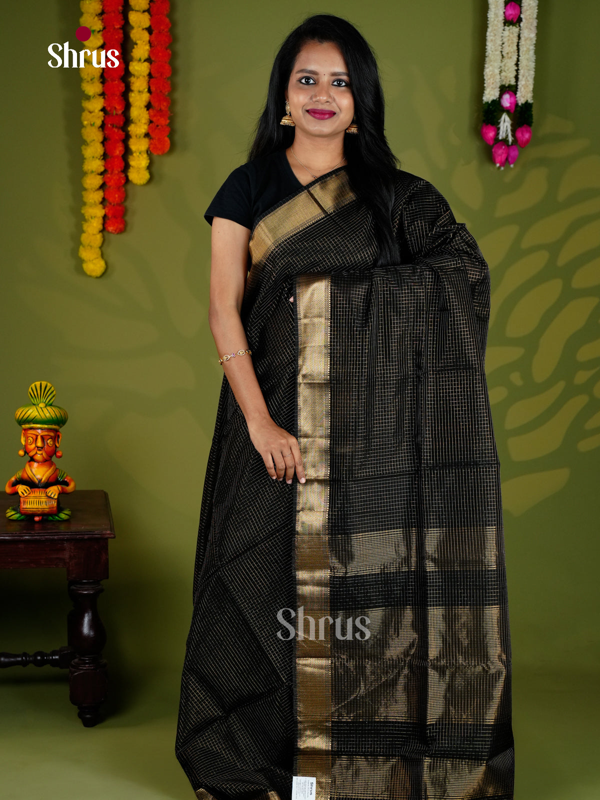 EAS30240 - Maheshwari silkcotton - Saree - Shop on Shrus.com