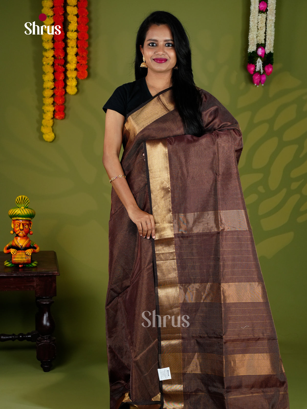 EAS30263 - Maheshwari silkcotton - Saree - Shop on Shrus.com