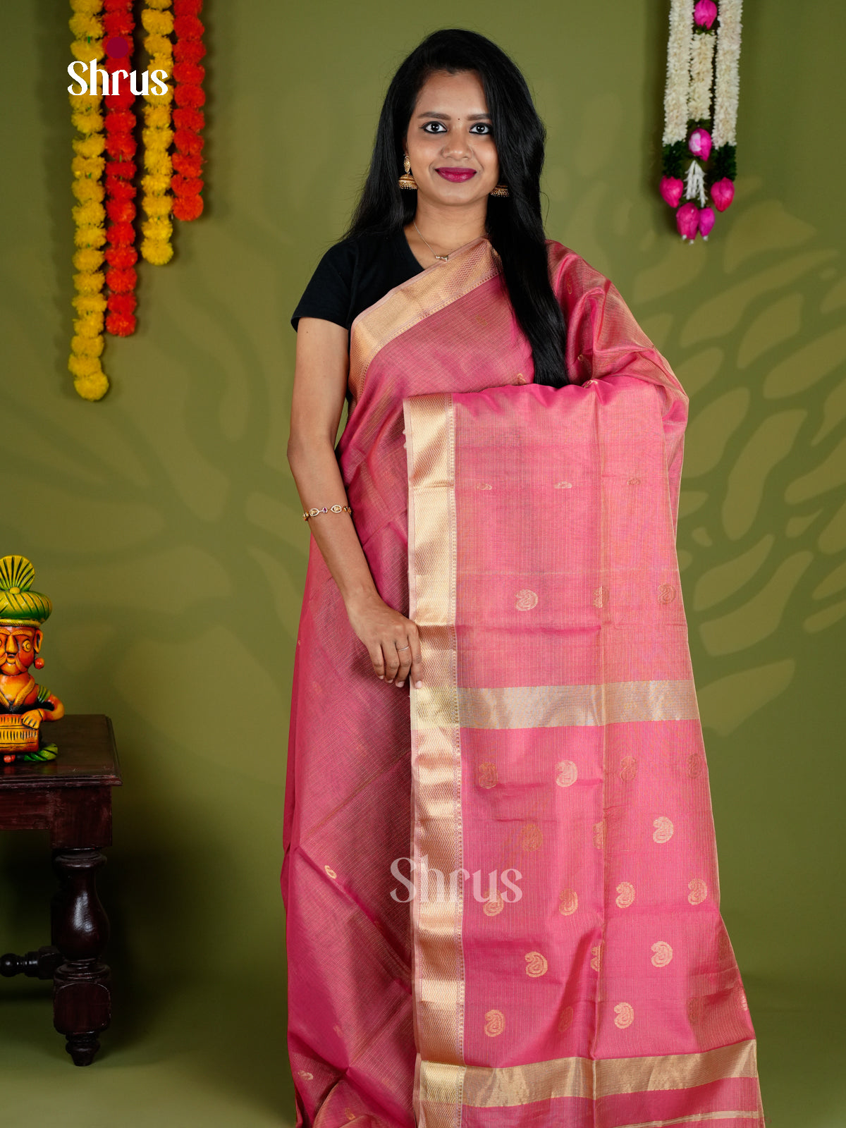 EAS30272 - Maheshwari silkcotton - Saree - Shop on Shrus.com