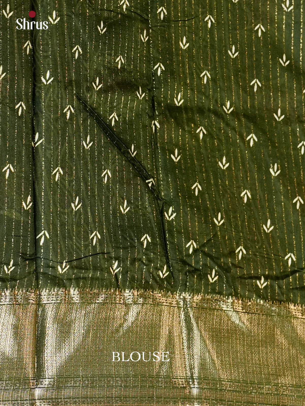 Green - Semi Crepe - Saree -EAS30474 - Shop on Shrus.com