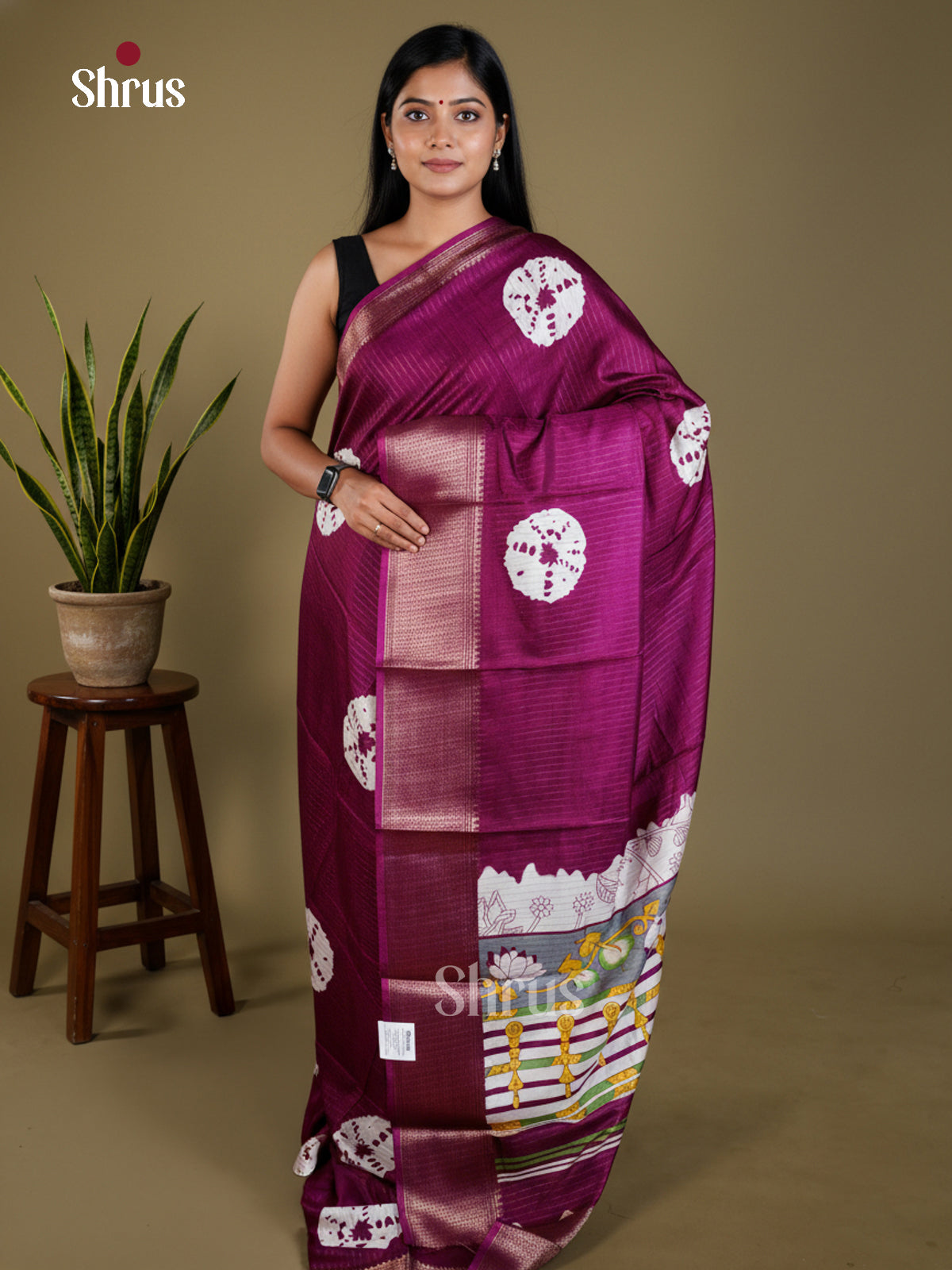 EAS30479 - Semi Crepe - Saree - Shop on Shrus.com