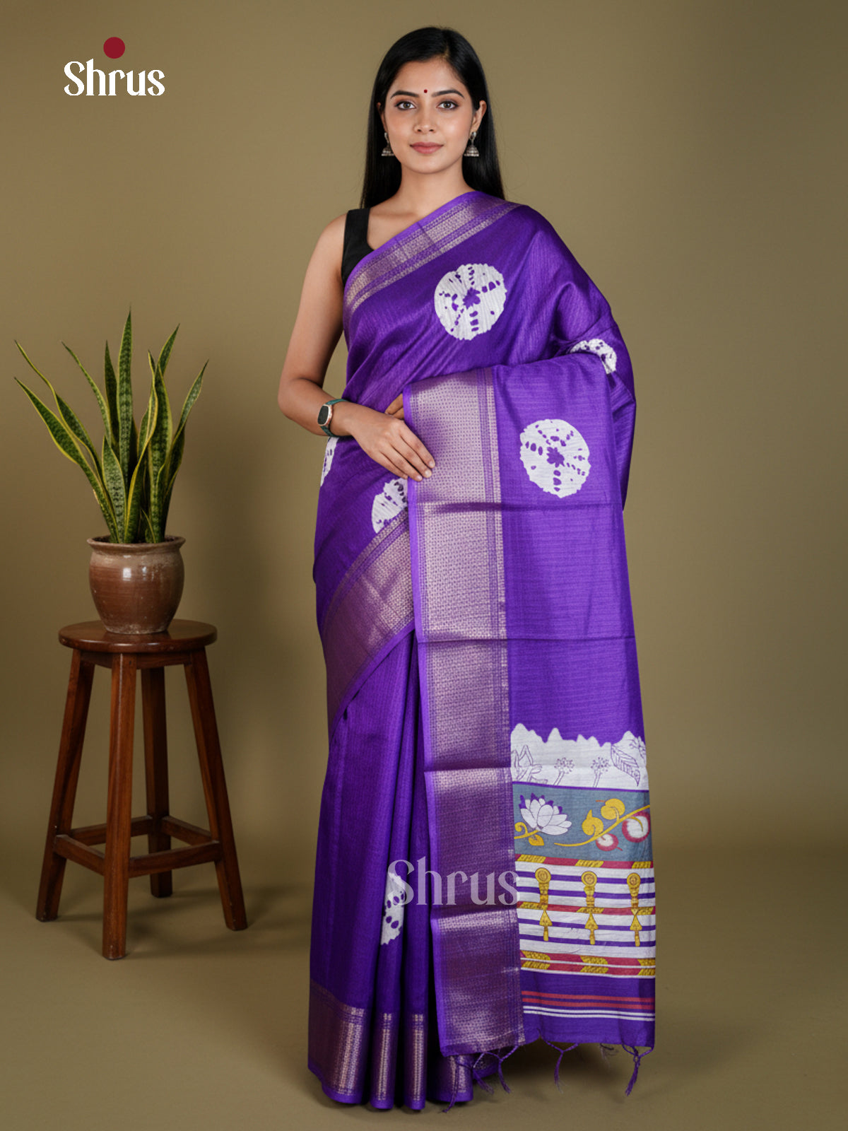 EAS30482 - Semi Crepe - Saree - Shop on Shrus.com
