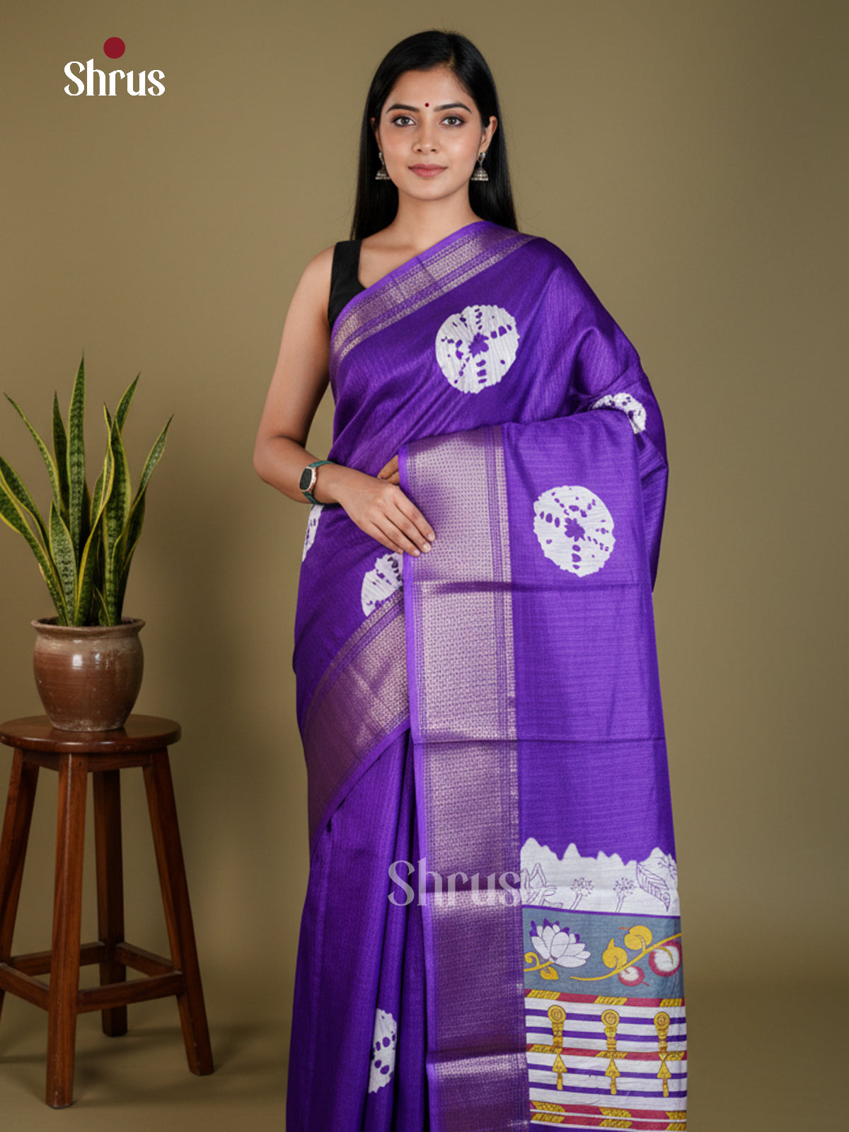 EAS30482 - Semi Crepe - Saree - Shop on Shrus.com