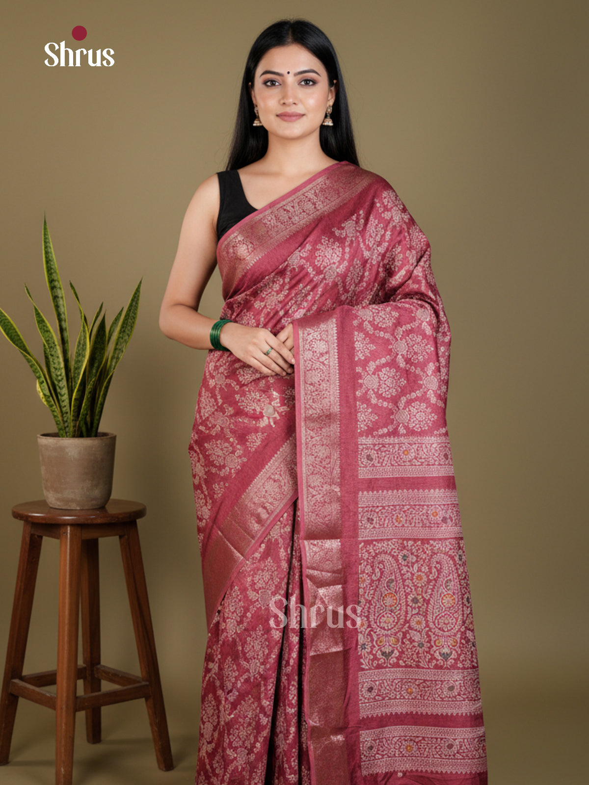 EAS30495 - Semi Crepe - Saree - Shop on Shrus.com