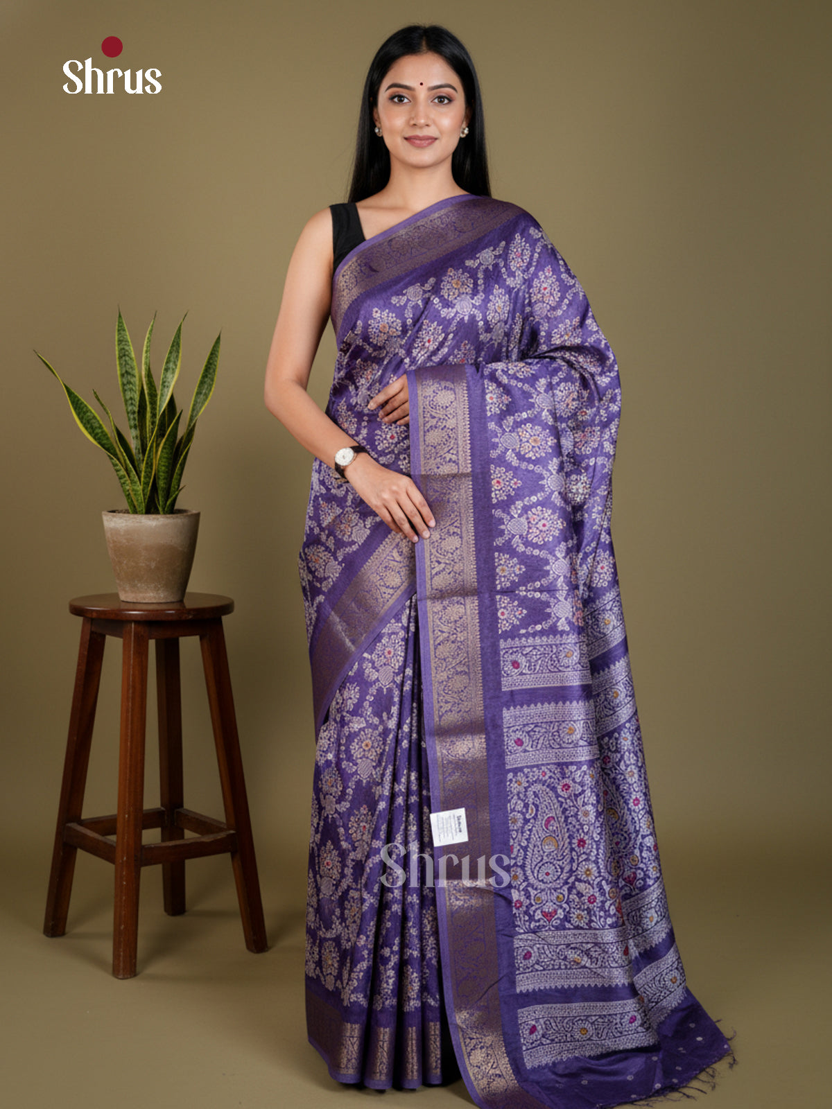 EAS30496 - Semi Crepe - Saree - Shop on Shrus.com