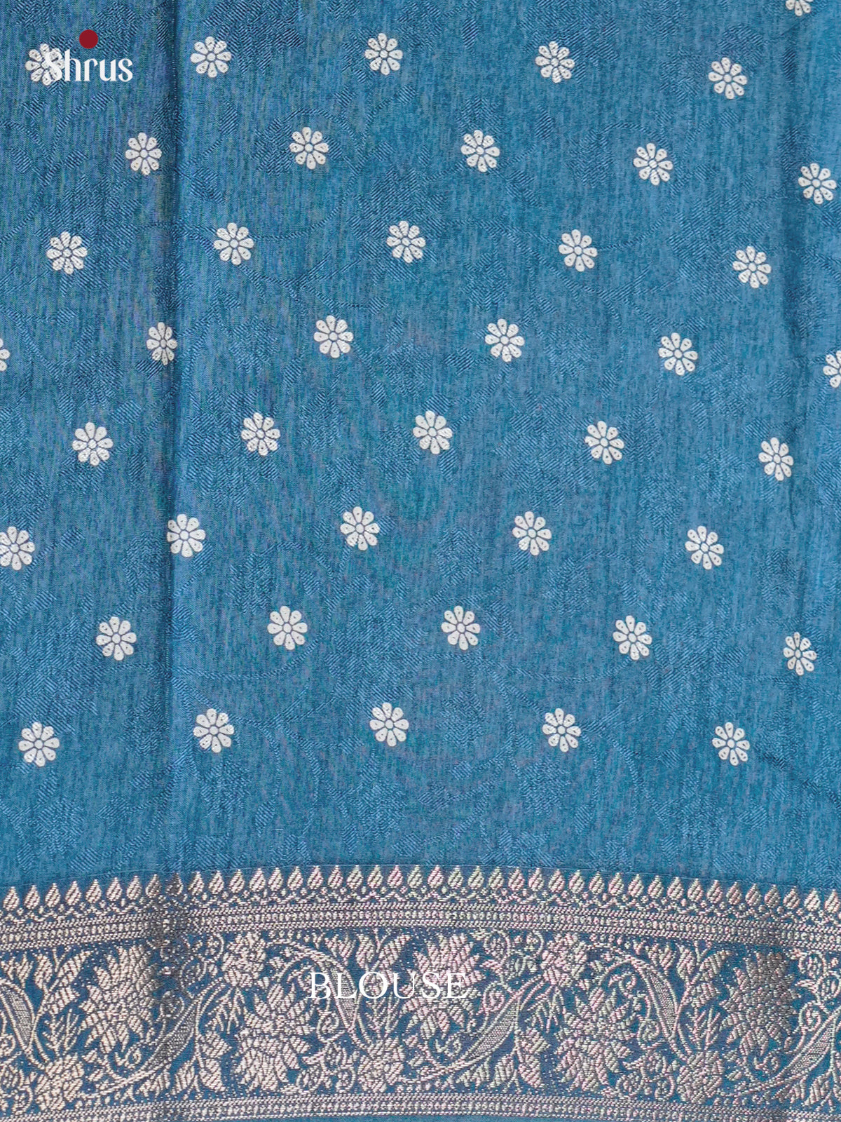 Blue - Semi Crepe - Saree-EAS30502 - Shop on Shrus.com