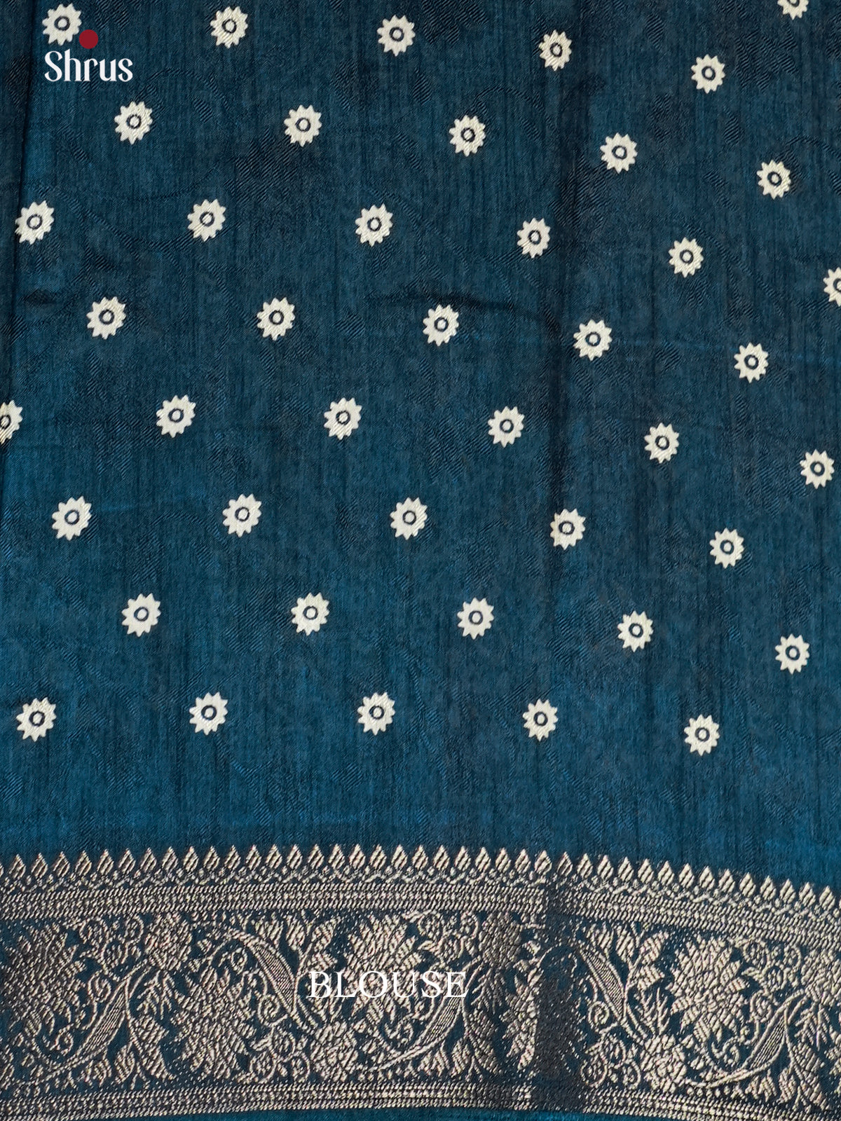 Blue - Semi Crepe - Saree- EAS30522 - Shop on Shrus.com