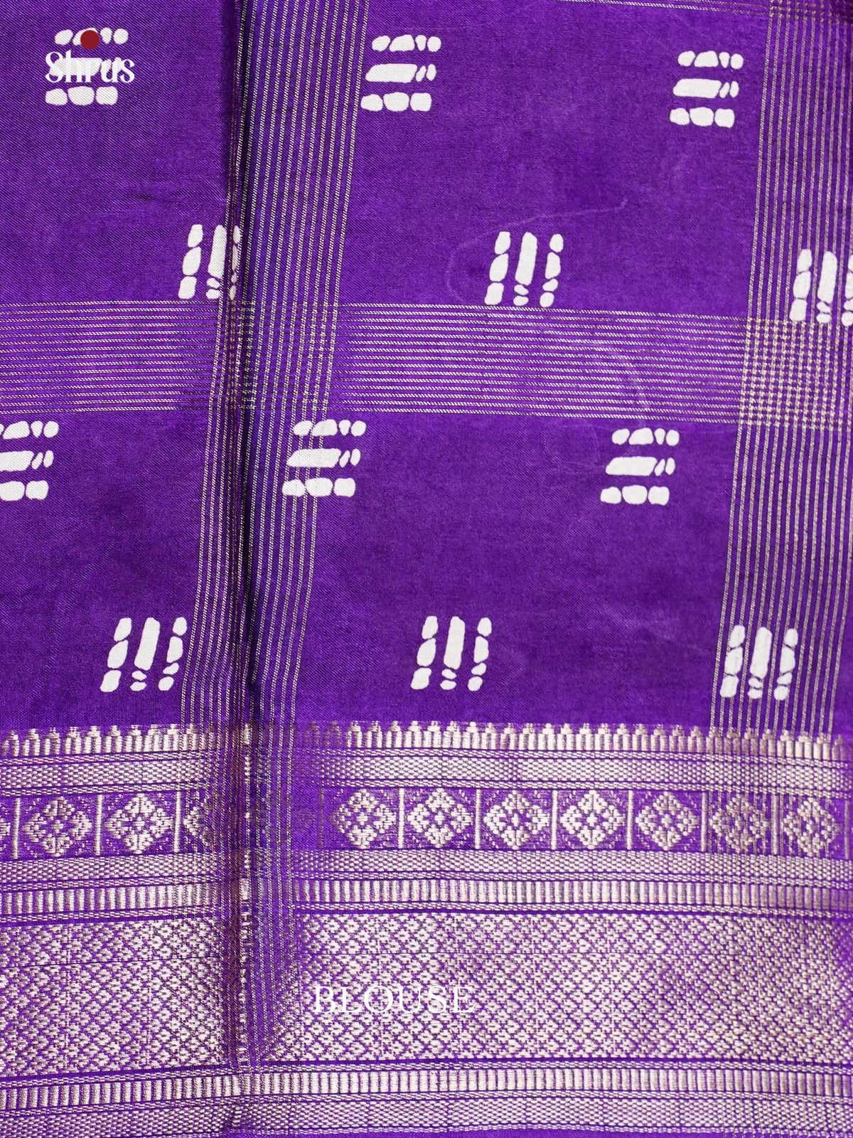 Violet - Semi Crepe - Saree - EAS30527 - Shop on Shrus.com