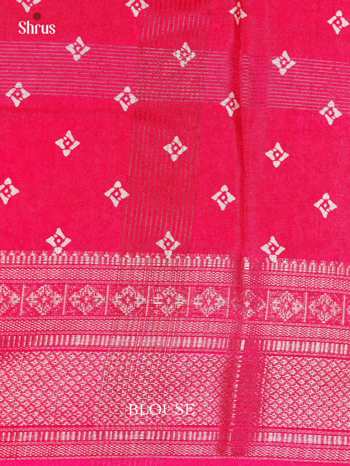 Pink - Semi Crepe - Saree - EAS30533 - Shop on Shrus.com