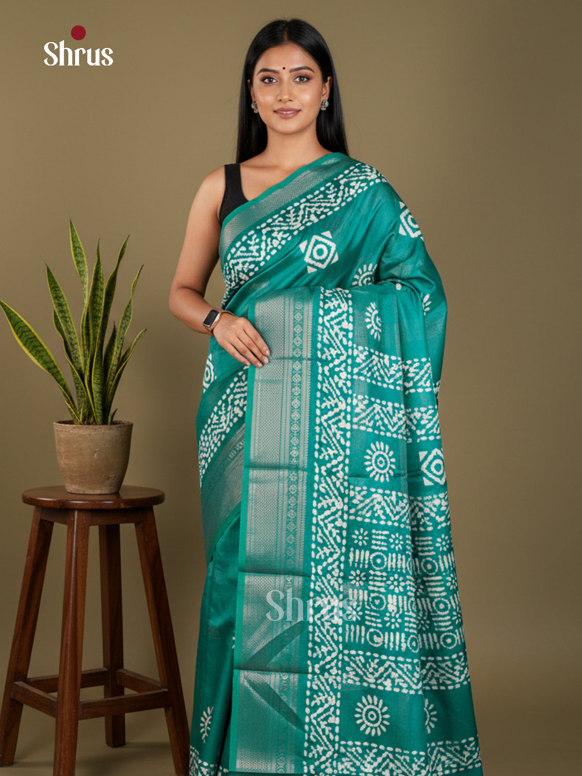 EAS30535 - Semi Crepe - Saree - Shop on Shrus.com