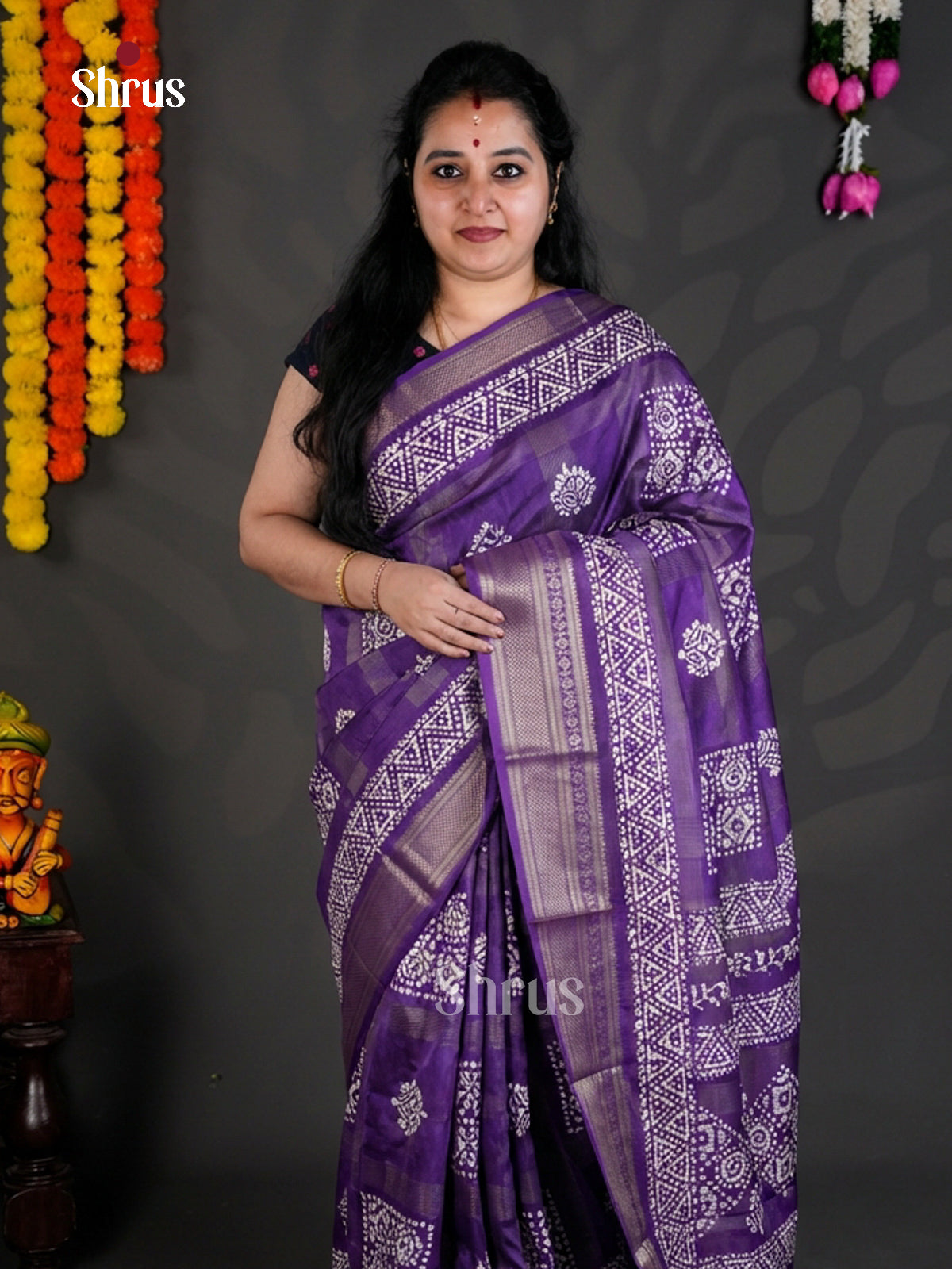 EAS30544 - Semi Crepe - Saree - Shop on Shrus.com
