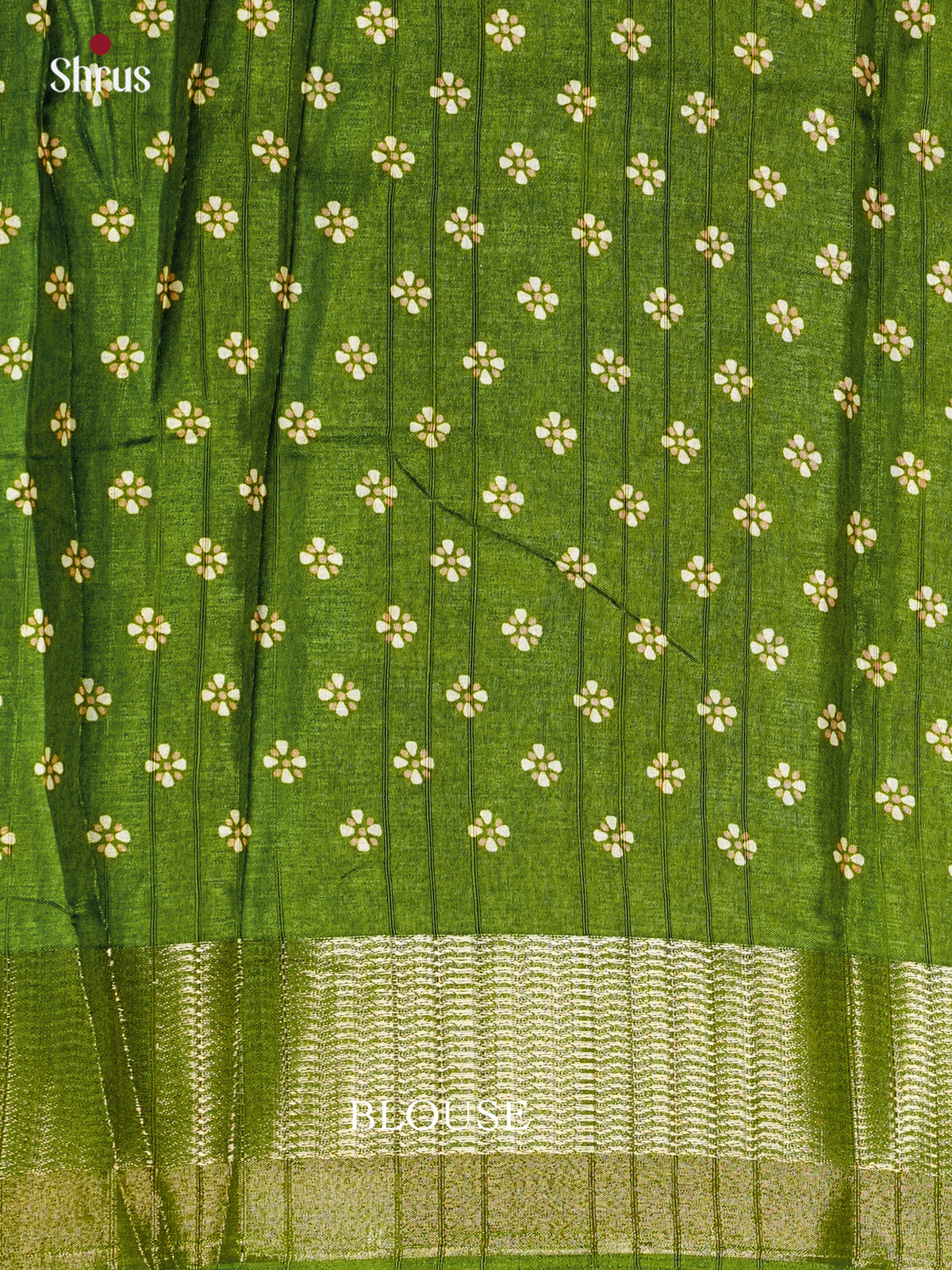 Green - Semi Crepe Saree- EAS30565 - Shop on Shrus.com