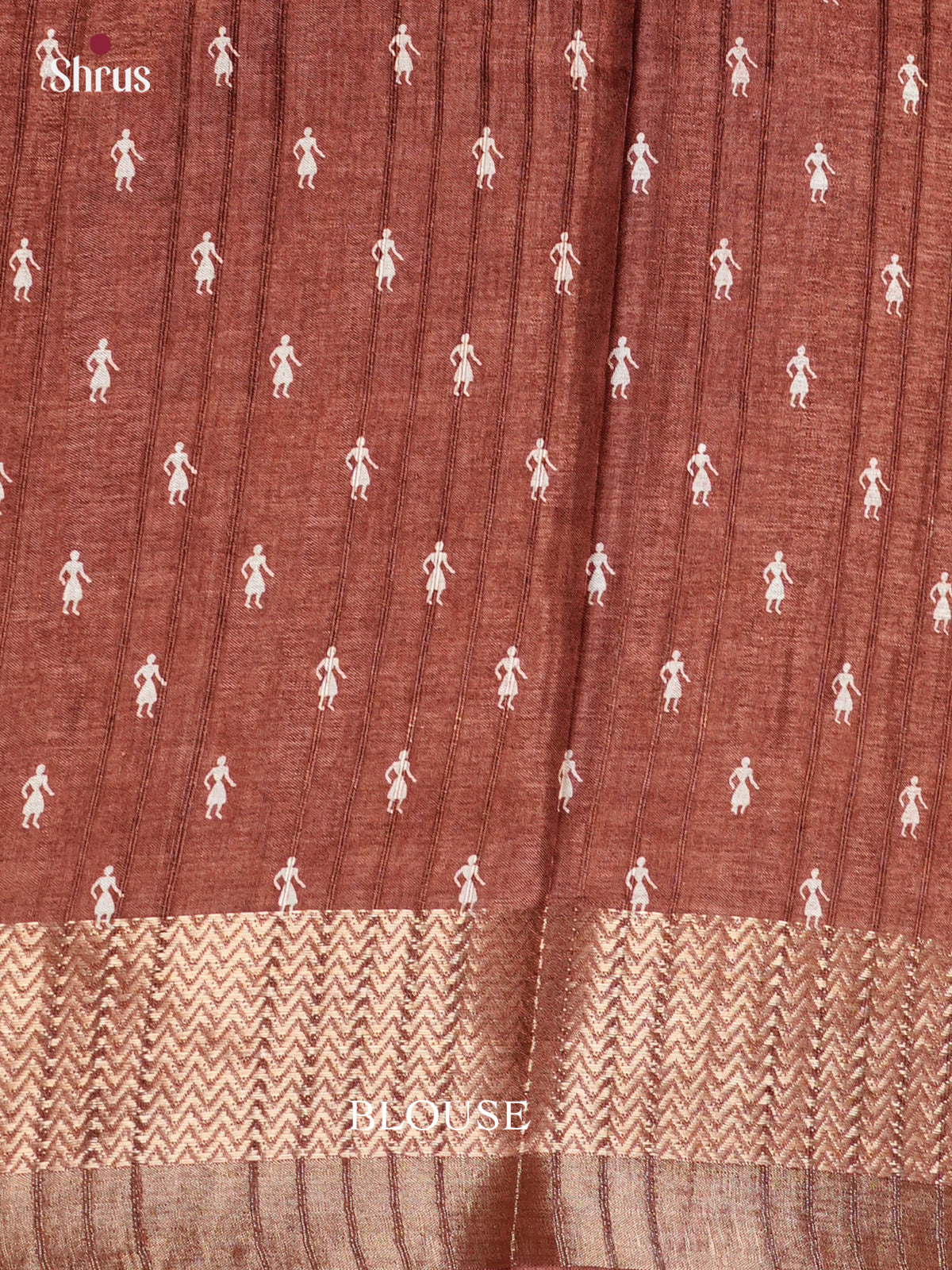 Brown - Semi Crepe - Saree -EAS30570 - Shop on Shrus.com