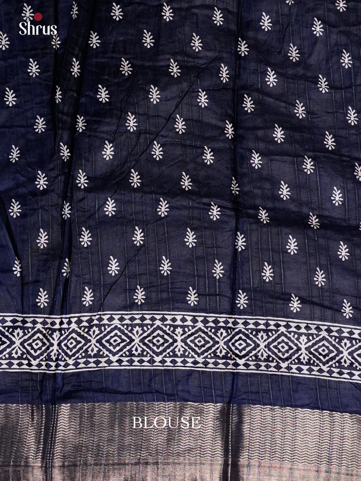 Blue - Semi Crepe - Saree - EAS30579 - Shop on Shrus.com