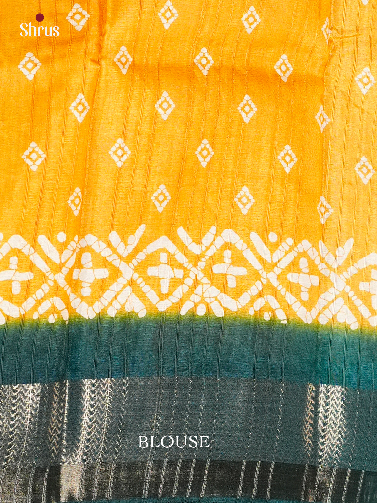 Yellow & Green - Semi Crepe - Saree- EAS30595 - Shop on Shrus.com