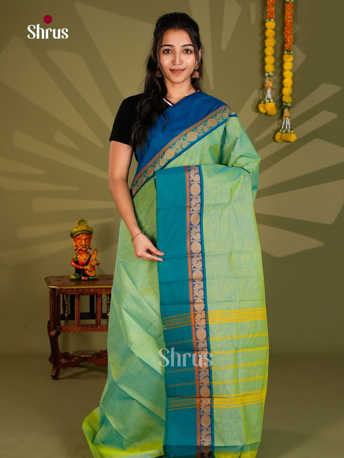 Chettinad Cotton Saree - EAS30673 - Shop on Shrus.com