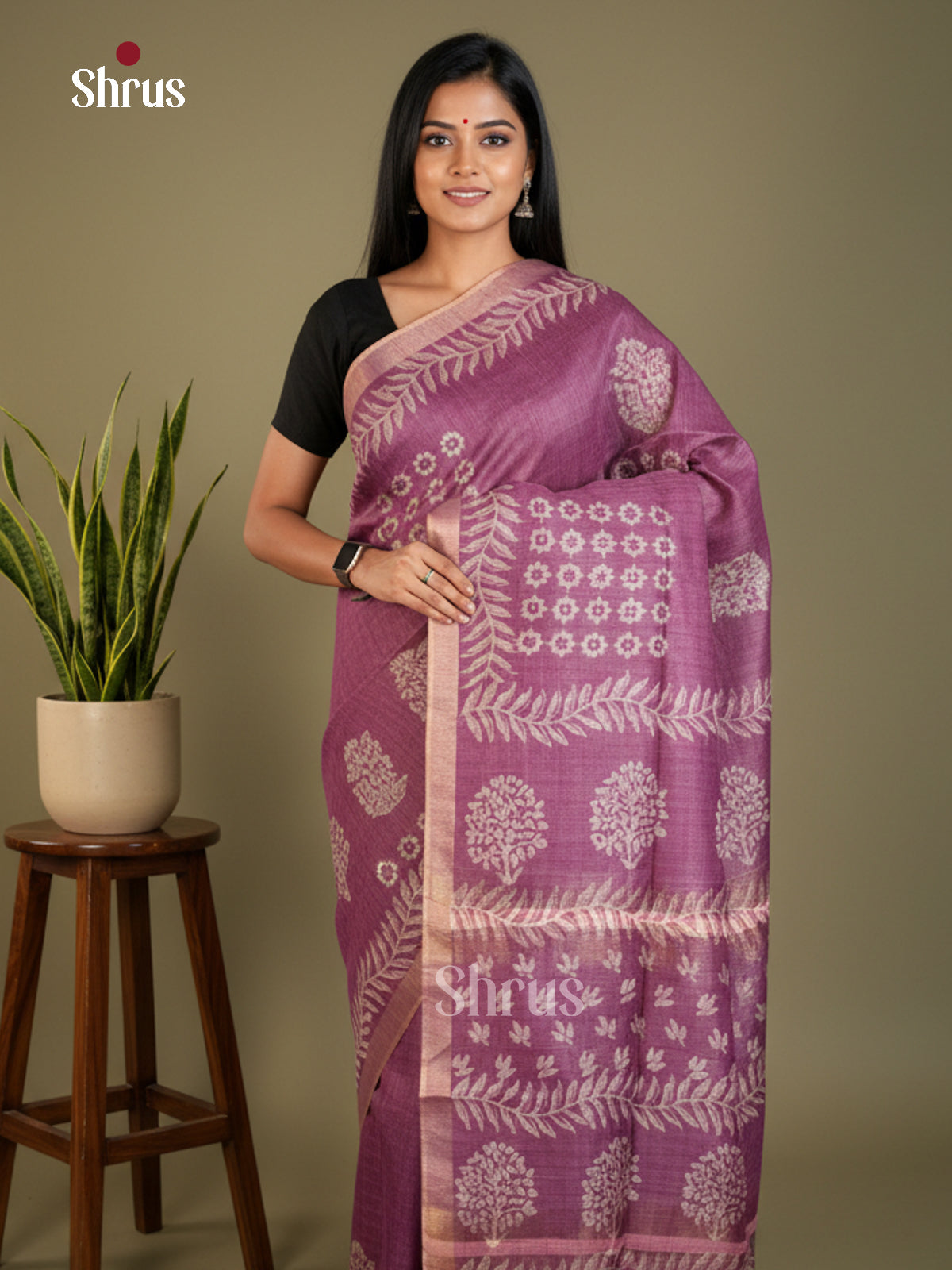 EAS31067 - Semi Tussar - Saree - Shop on Shrus.com