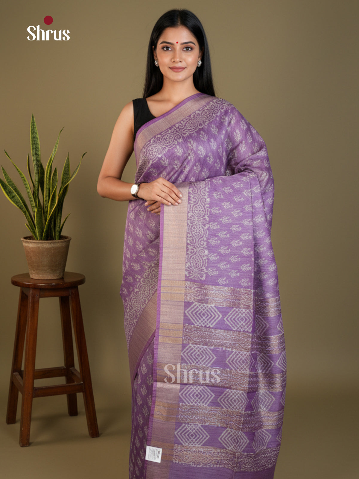EAS31077 - Semi Tussar - Saree - Shop on Shrus.com
