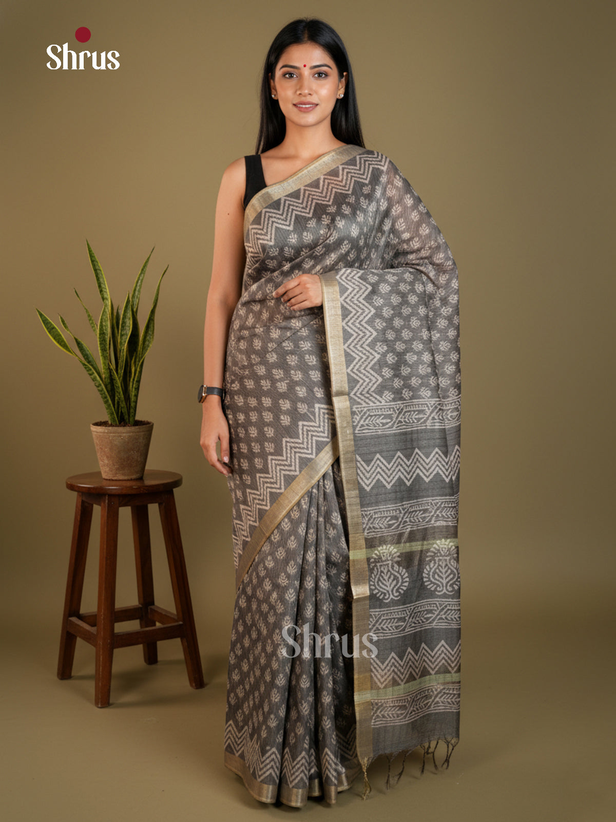 EAS31086 - Semi Tussar - Saree - Shop on Shrus.com