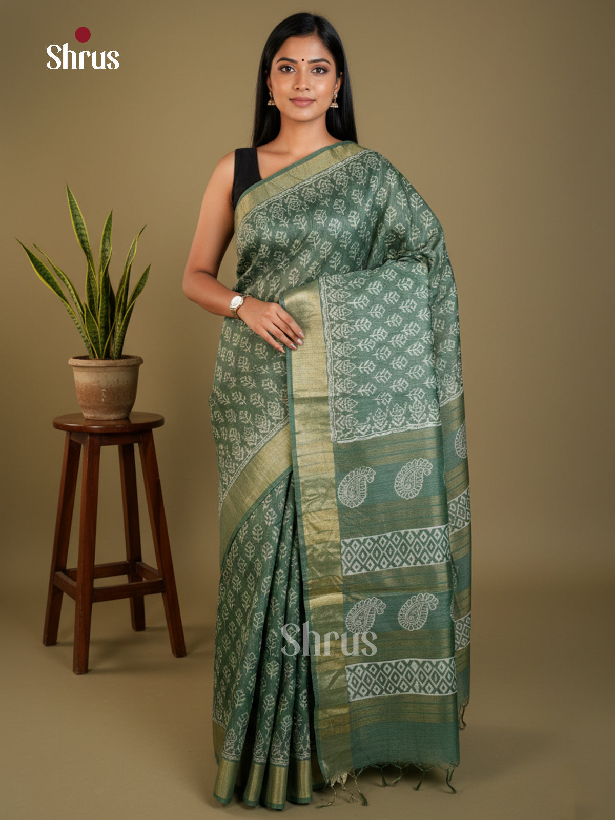 EAS31091 - Semi Tussar - Saree - Shop on Shrus.com